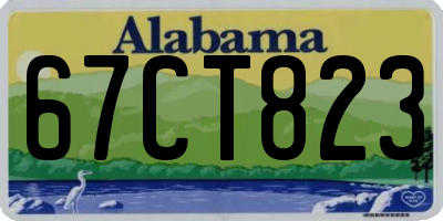 AL license plate 67CT823