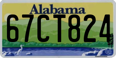AL license plate 67CT824