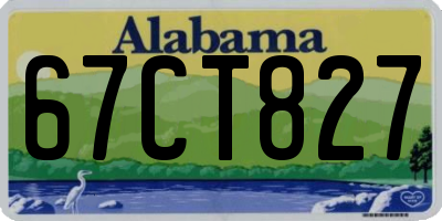 AL license plate 67CT827