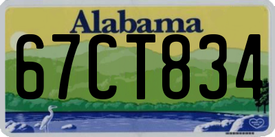 AL license plate 67CT834