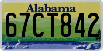 AL license plate 67CT842