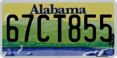 AL license plate 67CT855