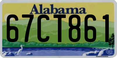 AL license plate 67CT861