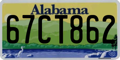 AL license plate 67CT862