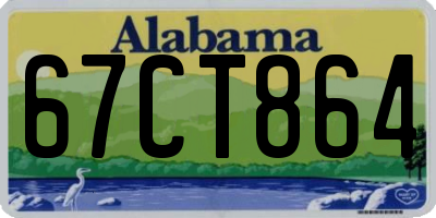 AL license plate 67CT864