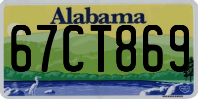 AL license plate 67CT869