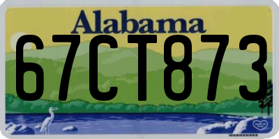 AL license plate 67CT873