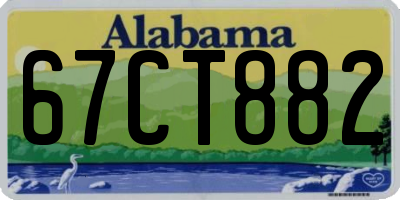 AL license plate 67CT882
