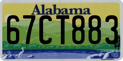 AL license plate 67CT883