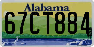 AL license plate 67CT884