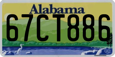 AL license plate 67CT886