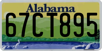 AL license plate 67CT895
