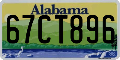 AL license plate 67CT896