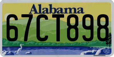 AL license plate 67CT898