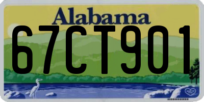 AL license plate 67CT901
