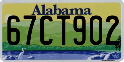 AL license plate 67CT902