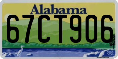AL license plate 67CT906
