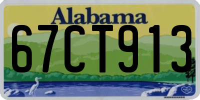 AL license plate 67CT913