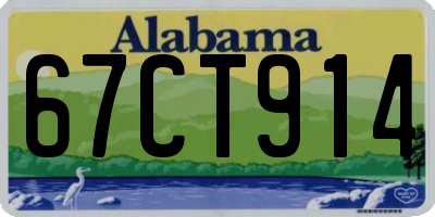 AL license plate 67CT914
