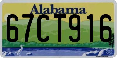 AL license plate 67CT916