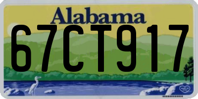 AL license plate 67CT917