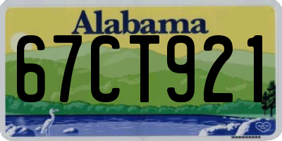 AL license plate 67CT921
