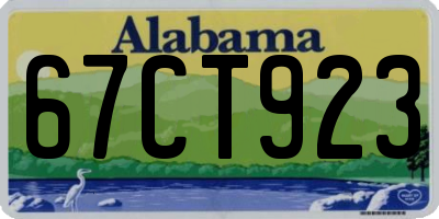 AL license plate 67CT923