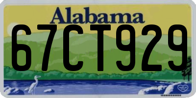 AL license plate 67CT929