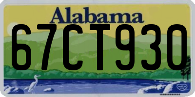 AL license plate 67CT930