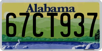 AL license plate 67CT937