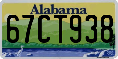 AL license plate 67CT938