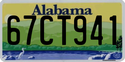 AL license plate 67CT941
