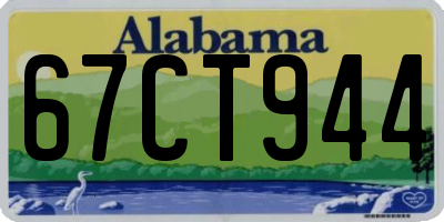 AL license plate 67CT944