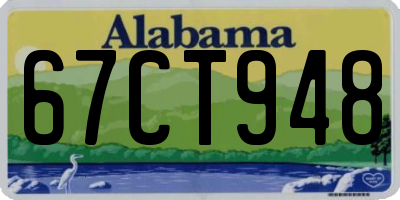 AL license plate 67CT948