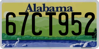 AL license plate 67CT952