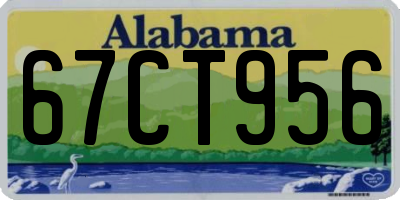 AL license plate 67CT956