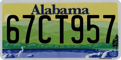 AL license plate 67CT957