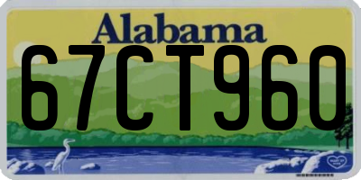 AL license plate 67CT960