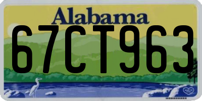 AL license plate 67CT963