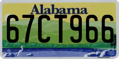 AL license plate 67CT966