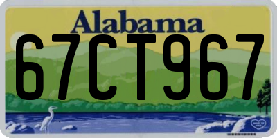 AL license plate 67CT967
