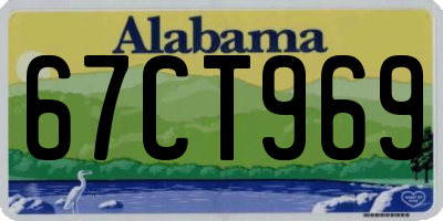AL license plate 67CT969