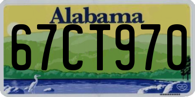 AL license plate 67CT970