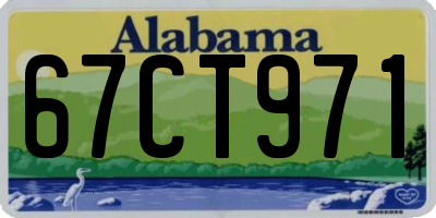 AL license plate 67CT971