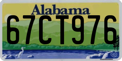 AL license plate 67CT976