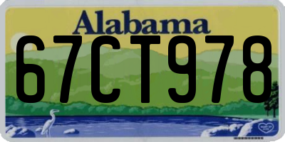 AL license plate 67CT978