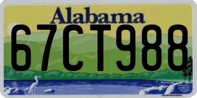 AL license plate 67CT988