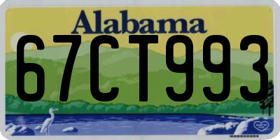 AL license plate 67CT993