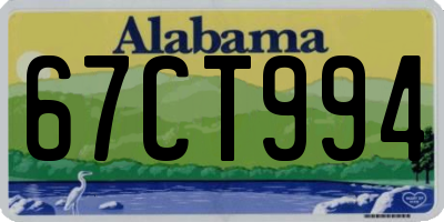 AL license plate 67CT994