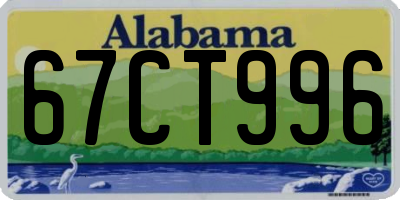 AL license plate 67CT996